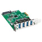 Tarjeta PCI express de Lanberg con 4 puertos externos USB-A 3.1 - UU10100 - 03