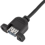 Cable USB 3.0 tipo A Macho acodado a USB tipo A Hembra para Panel 50 cm - UB10400 - 08