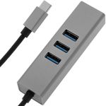 Conversor de USB-C 3.0 a 3xUSB 3.0 y Ethernet RJ45 color gris - RA01000 - 07