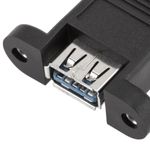 Cable USB 3.0 tipo A Macho acodado a USB tipo A Hembra para Panel 50 cm - UB10400 - 07