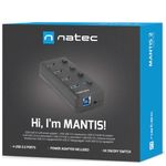 Hub USB tipo A 3.0 de 4 puertos negro Natec Mantis 2 NHU-1557 - NT36100 - 09