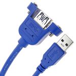 Cable alargador USB 3.0 para empotrar en panel de 50 cm tipo A Macho a Hembra - UB02800 - 05