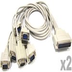 Adaptador USB a RS-232 VSCOM 16-Port (AM/16xDB9M 2x8 puertos) - UB08900 - 03