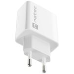 Cargador USB Natec Ribera 1X USB-A + 1X USB-C 20W blanco NUC-2061 - NT36400 - 02