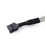Adaptador USB de placa madre 2x5 pin a 2xAH bracket de perfil bajo - US03400 - 03