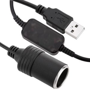 Inversor conversor de USB 5v a mechero de coche 12v