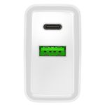 Cargador USB Natec Ribera 1X USB-A + 1X USB-C 20W blanco NUC-2061 - NT36400 - 06