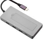 Conversor USB-C a HDMI 4k y ethernet RJ45 y USB-A y USB-C con socket de almacenamiento NGFF M2 - UH08800 - 07