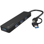 Hub USB tipo A 3.0 de 4 puertos negro Natec Moth NHU-1342 - NT39000 - 03