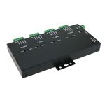 Adaptador industrial USB 2.0 a RS232 RS422 RS485 opto-aislado de 4 puertos - UB09500 - 02
