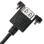 Cable alargador USB 2.0 para empotrar en panel de 1 m tipo A Macho a Hembra - UB02700 - 06