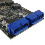Tarjeta PCIe con 2 conectores internos USB 3.0 de 19 pines - UU00100 - 02