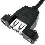 Cable USB 2.0 tipo A Macho acodado a USB tipo A Hembra para Panel 100 cm - UB10200 - 07