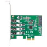 Tarjeta PCI express de Lanberg con 4 puertos externos USB-A 3.1 - UU10100 - 02