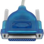 Cable conversor de USB tipo A macho a puerto paralelo DB25 hembra 1.5 m - US02000 - 03
