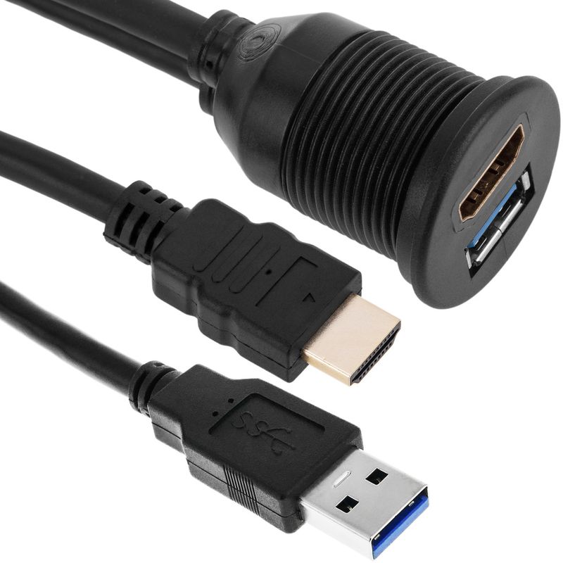 Cable extensión para empotrar con conexiones USB 3.0 y HDMI - UH13200 - 01
