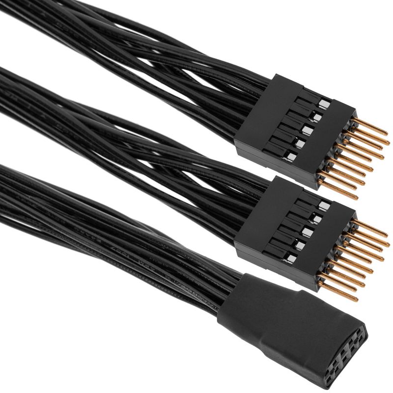 Cable duplicador USB de placa madre 10-pin USB AC97 HD-Audio - UB02600 - 01